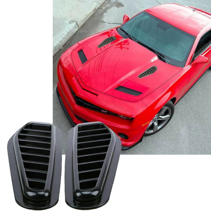 2Pcs%20Car%20Simulation%20Shark%20Air%20Vent%20Universal%20Glossy%20Black%20Sport%20Racing%20Air%20Flow%20Vent%20Bonnet%20Hood%20Scoop%20Cover%20Trim%20-%20Image%208