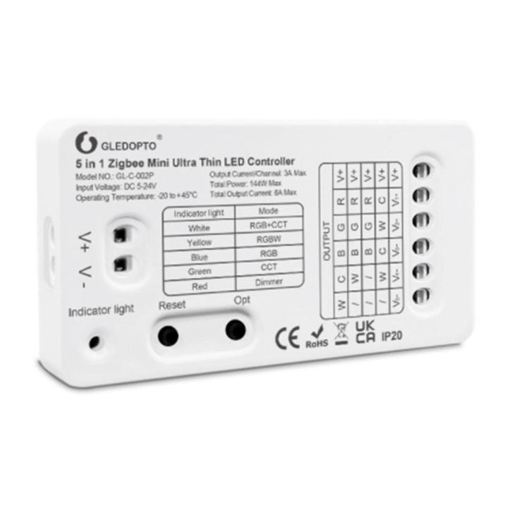 GLEDOPTO Zigbee 3.0 DC5-24V Mini 5 in 1 Controller for TV Backlight