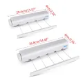 Wall Mounted Hanger Retractable Indoor Clothes Hanger Drying Rack Towel Rack Automatic Telescopic Clothesline. 