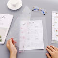 AlineYLingg PVC A4 Binder Pockets Clear Zipper Folders for Notebook Binder Files Reports Binder.