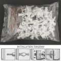 100pcs Expansion Drywall Anchor Kit With Screws SDrilling Wall Home Pierced Special For Nylon Plastic Gypsum Board. 