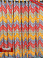 Curtain Porda Thick denim cotton curtains Export quality porda window protector 43*82 inch standard size 4 kuchi curtain Blue , Cream , White , Orange. 