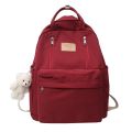 JULYCCINO Multifunction Double Zipper Women Backpack Teenager Girls Laptop Backpack Student Shoulder Bag Korean Style Schoolbag.