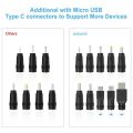 DC Power Cord USB to 5.5X2.1 Multifunctional Dc Interchangeable Plug. 