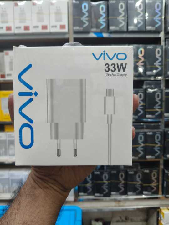 VIVO 33W Ultra Fast Charger with 6A USB Type-C Cable | Fast Charger for VIVO – Compatible with VIVO X200 FE, X Fold 5, X100 Pro 5G, X200 Pro, V60, T4 and T4X, V21, V20 Pro, X60 Pro