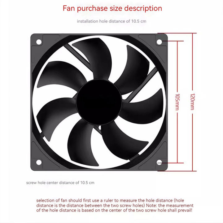 Teucer%2012cm%20PSU%2012V%20Cooler%20Fan%202.54-2Pin%20Interface%2014cm%20Silent%20PC%20Chassis%20Power%20Supply%20Cooling%20Ventilator%20-%20Image%206