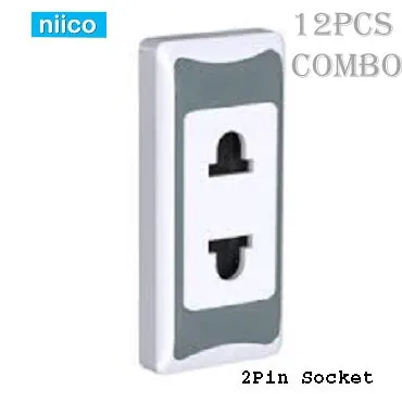 PIANO%202%20Pin%20Socket%20-GRAY%20Color(12%20Pice%20Combo)%20-%20Image%202