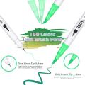 ZSCM 12to160 Color Brush Painting Sketch Writing Calligraphy Fine Tip Pen Set Package Lettering Marker Pen Sketch Marker Pen.