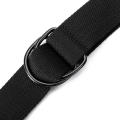 Canvas Belt D-Ring Belt Fabric Webbing Belt Waist Belt Strap Waistband Belt.