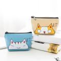 Cartoon Cat Print Key Coin Purse Women Wallet Mini Oxford Card Holder Zipper Money Pouch Purse Storage Bag Kawaii Girls Wallet.