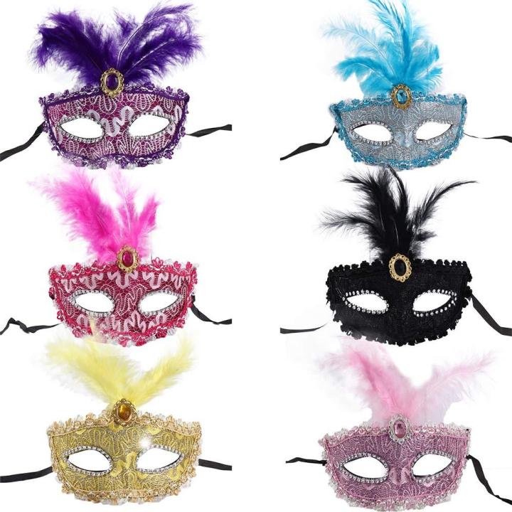 Creative%20Plastic%20Half%20Face%20Mask%20For%20Men%20Woman%20Masquerade%20Luxury%20Feathers%20Halloween%20Masks%20Carnival%20Costume%20Props%20Photo%20Prop%20-%20Image%202