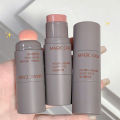 2 In 1 Cute Blusher Stick Cream Smooth Cheek Tint Nude Matte Rose Blush Face Pink Korean Rouge Natural Women Makeup.