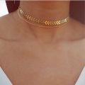Ladies Fashion Chain Choker Two Layers Necklaces for Women.