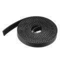 Gt2 Belt 2Gt Timing Belt Pu With Steel Core / Fiberglass Rubber Belt Width 6mm 1M For 3D Printer Parts Anti-Wear Reinforce Open Belt.