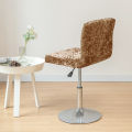 Shining Fabric Club Swivel Chair Cover Small Size Short Back Barstools Cover Gold Diamond Velvet Home Decor Stool Seat Slipcover. 