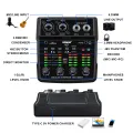 BOMGE M-12 USB Audio Interface for PC,Interface for Recording Music Computer Recording Audio Interface XLR with 3.5m Microphone Jack, USB Sound Card for Recording Studio, Ultra-low Latency Plug&Play. 