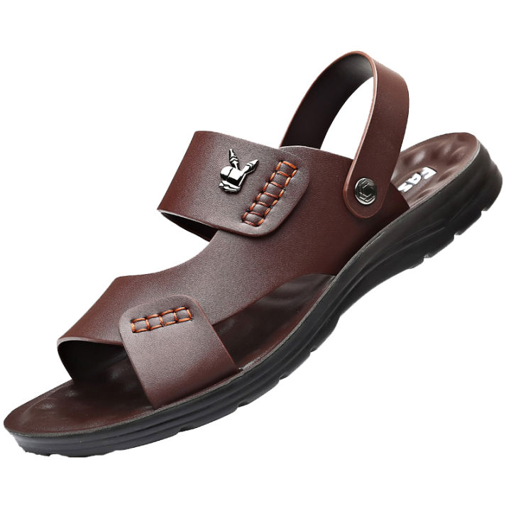 Men's%20Sandals%20Summer%20Soft%20Leather%20Soft%20Sole%20Anti%20Slip%20Beach%20Shoes%202023%20New%20Plus%20Size%20Casual%20Dual-Use%20Slippers%20-%20Image%205