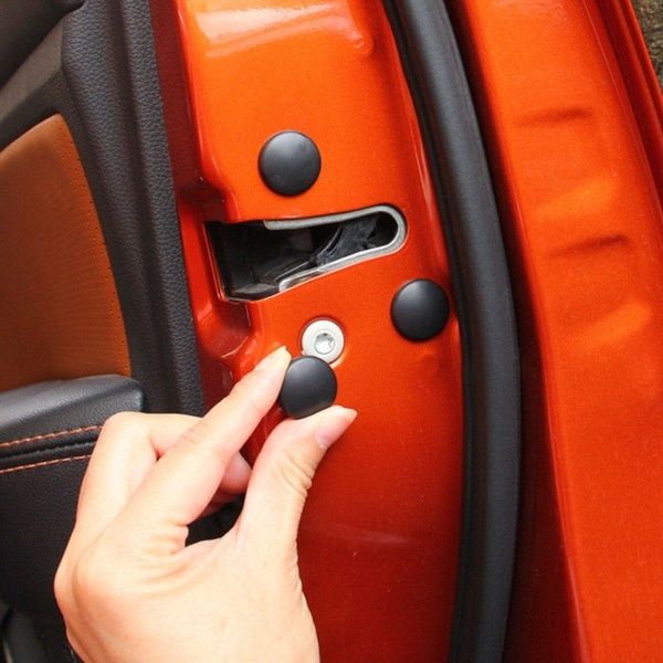 12Pcs%20New%20Trim%20Stickers%20Practical%20Cover%20Car%20Interior%20Anti-Rust%20Cap%20Door%20Lock%20Screw%20Protector,Black%20-%20Image%204