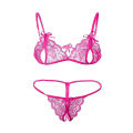 Barely Laced Bikini Set Stylish, Fashionable & Trendy Lingerie Bikinis For Women Ladies & Girls /  Costumes Lace Transparent Lingerie From Charu Closet (Free Size). 