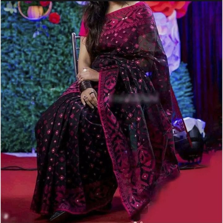 Exclusive%20formal%20half%20silk%20nakful%20jamdani%20saree%20for%20women%20-%20Image%202
