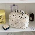 Cute Style Cosmetic Bag Trendy South Korean Japanese Design Makeup Bag Ins Love Large Capacity Storage Bag for Travel Daily Use Beauty Enthusiasts Organizational Aid Gifting. 