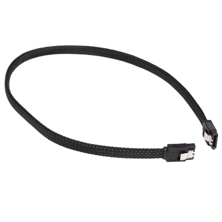 20X%2050CM%20SATA%203.0%20III%20SATA3%207Pin%20Data%20Cable%206Gb/S%20SSD%20Cables%20HDD%20Cord%20with%20Nylon%20Sleeved%20Premium%20Version(Black)%20-%20Image%204