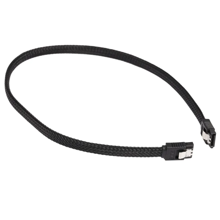 20X%2050CM%20SATA%203.0%20III%20SATA3%207Pin%20Data%20Cable%206Gb/S%20SSD%20Cables%20HDD%20Cord%20with%20Nylon%20Sleeved%20Premium%20Version(Black)%20-%20Image%204