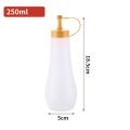250/360ml Condiment Squeeze Bottle Sauce Squeeze Squirt Bottle For Kitchen Plastic Syrup Salad Dressing Container Food Dispenser. 