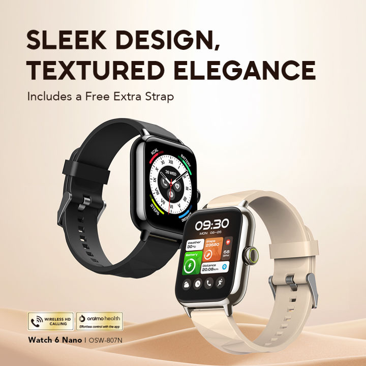 Watch 6 Nano Sleek Design Textured Elegance Smart Watch