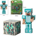 Minecraft Model Minifigure Building Blocks for Kids Steve Diamond Boy Toys Birthday Gift.