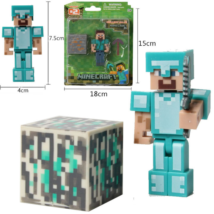 Minecraft%20Model%20Minifigure%20Building%20Blocks%20for%20Kids%20Steve%20Diamond%20Boy%20Toys%20Birthday%20Gift%20-%20Image%208