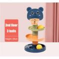 RUICHENG 3/5Layer Baby Rolling Ball Tower Baby Puzzle Stack Tower colorful early education toys. 