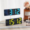 Modern Simplicity LED Digital Wall Clock Temperature Display Brightness Alarms Clock Wall Clock for House Home Office Decoration.