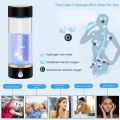 420ml Portable Hydrogen-Rich Water Generator Bottle Rechargeable Hydrogen Water Bottle Glass Cup. 
