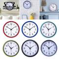 Quartz Sweep Movement Wall Clock Large Number Silent Wall Clock for Home Office Decoration 8 Inch Round Hanging Clock Large Number Wall Clock. 