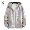 Sunnyheart Men Summer Jacket Long Sleeve Elastic Cuff Hood Sun Protection Jacket. 