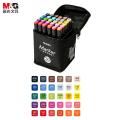 M&G Art Marker Dual Head 30 Pcs Black Pack - Alcohol-based ink dries acid-free.
