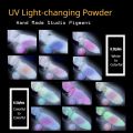 10g/box UV Sensitive Color Temperature Changing Powder DIY Handmade Nail Art Glitter Powder UV Light-changing Cosmetic Pigments.