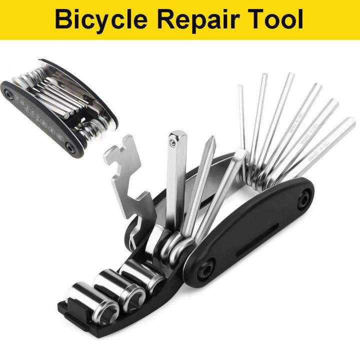 Kit Riparazione Catena Bici Multifunzione – 16 Paia Di Maglie Rapide, Spezzacatena E Pinza Con Gancio – Per 6/7/8/9/10/11 Velocità