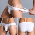 Mens Underwear Gay Briefs Transparent Man Underwear Slip Breathable Silky Quick-Drying U-convex Pouch Underpants Thong.