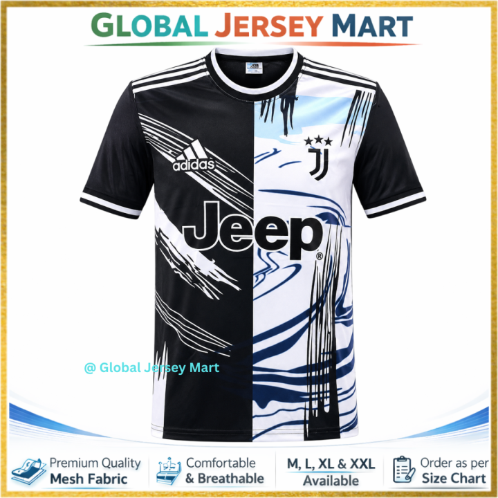 Juventus Football Jersey- Black And White