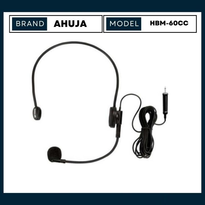 Ahuja%20HBM-60CC%20Headband%20Microphone%203.5%20mm%20jack%20with%206%20meter%20(19.5%20feet)Cable%20-%20Image%204
