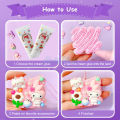 HelloKimi Cuckoo Cream Glue Full Set Guka Cream Korean Cute Chuck Goo Cards DIY Set DIY Cream Glue Cuckoo Card Guka Sticker Set With Sticker Hair Clip DIY Self Decoration. 