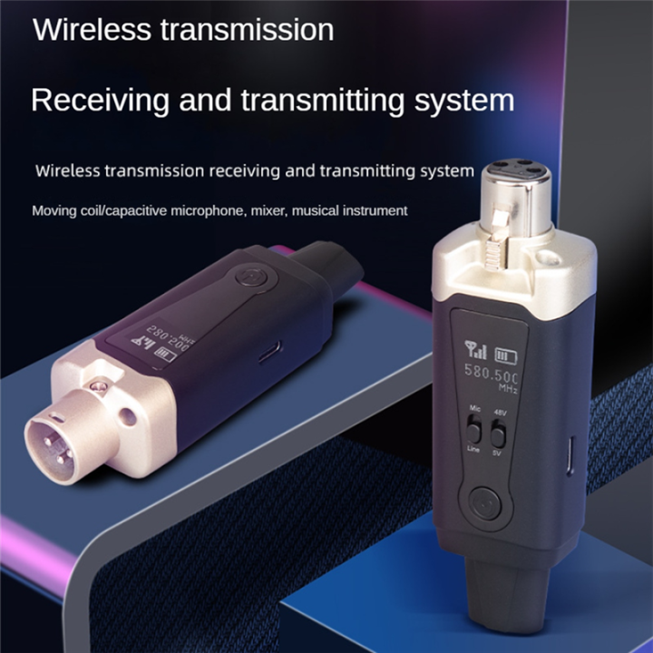 Wireless%20Microphone%20System%20UHF%20Wireless%20XLR%20Transmitter%20and%20Receiver%20for%20Dynamic%20Microphone,%20Audio%20Mixer,%20PA%20System%20Easy%20to%20Use%20-%20Image%202