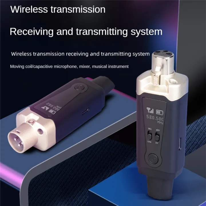 Wireless%20Microphone%20System%20UHF%20Wireless%20XLR%20Transmitter%20and%20Receiver%20for%20Dynamic%20Microphone,%20Audio%20Mixer,%20PA%20System%20Easy%20to%20Use%20-%20Image%202