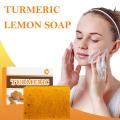 Lemon Turmeric Kojic Acid Soap Bar Turmeric Face And Removal Acne Oil Skin Body Care Soap Soap Body Whitening 100g Care Con C5a4.