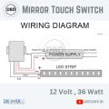 Mirror Touch Sensor Switch.