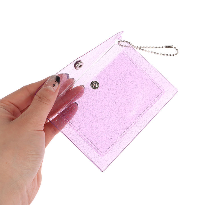 1Pc%20Women's%20Credit%20Card%20Holder%20Wallet%20Transparent%20Waterproof%20PVC%20ID%20Card%20Wallet%20-%20Image%207