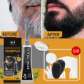 3 Minutes Black Beard Dye Cream With Comb 80ml Rosemary Natural Black Beard Dye Shampoo Pure Plant-Based Instant Hair Dye Cream. 
