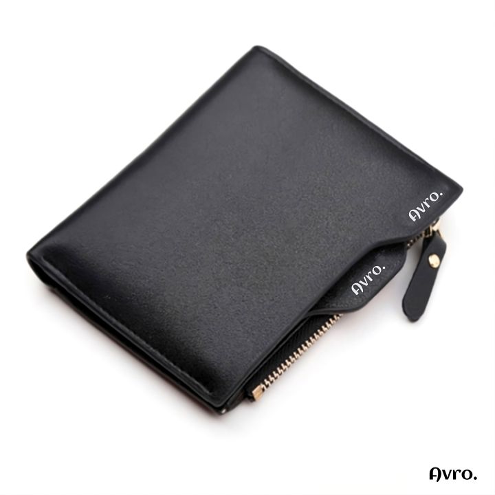 Avro Bogies Slim Wallet Premium Fashion PU Short Wallets & Accessories Stylish and Practical Men's Slim Wallet with Multiple Card Slots and Coin Pockets Wallet For Men